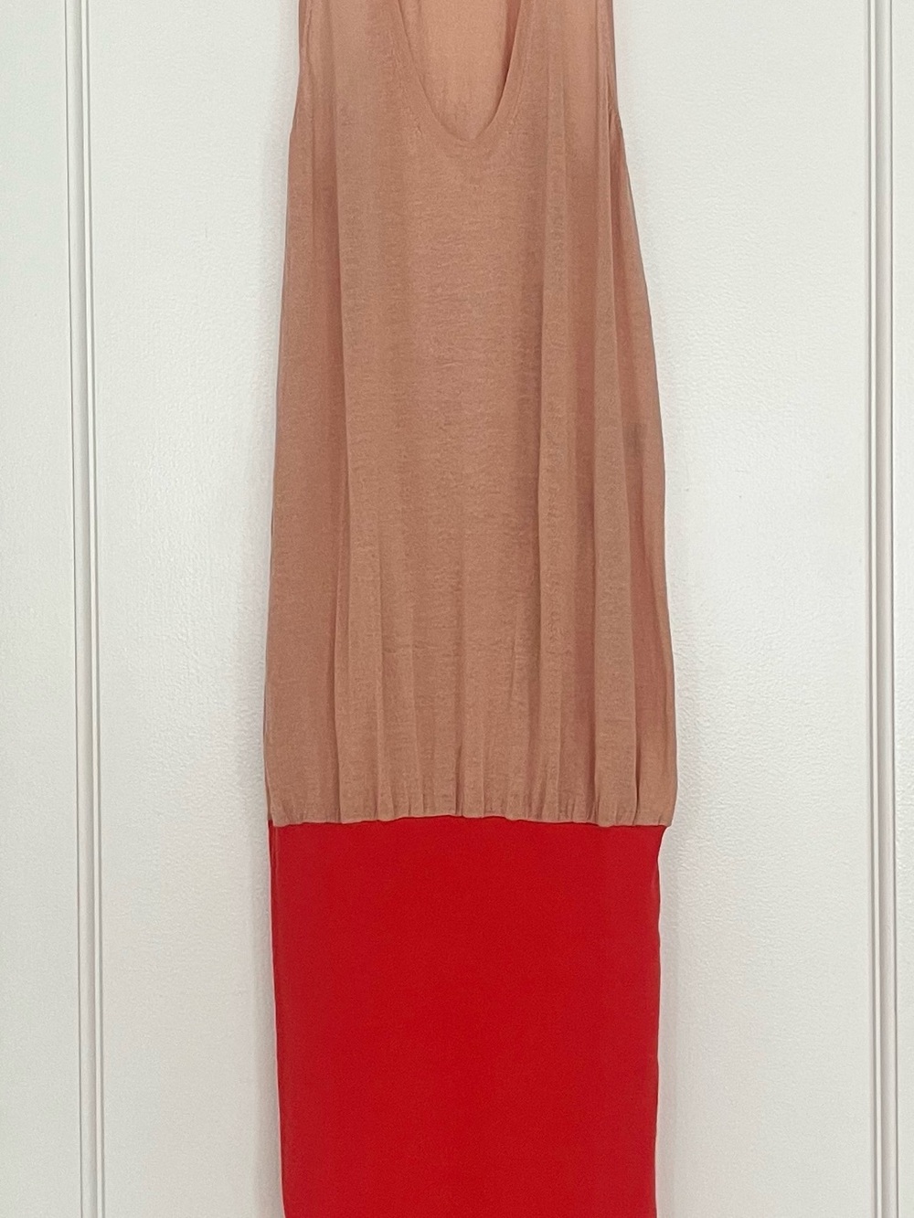 Diane von Furstenberg Colorblock Racerback Tank Dress Size P
